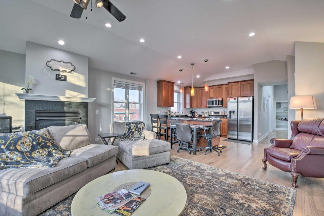 Chicago Condo With Balcony Walk To Cta Stations! Exterior foto